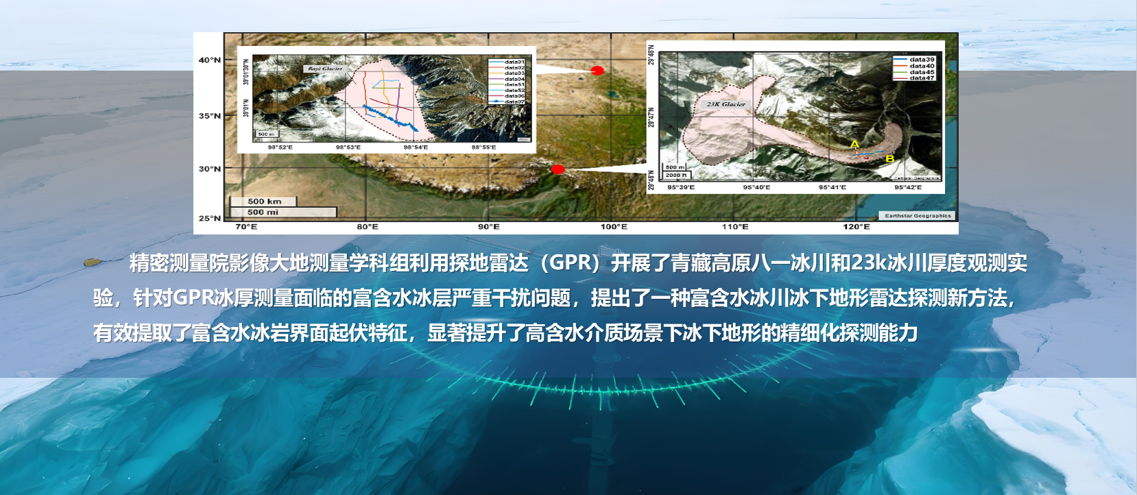 尊龙凯时人生就是搏在富含水冰川冰下地形雷达探测研究方面取得新进展